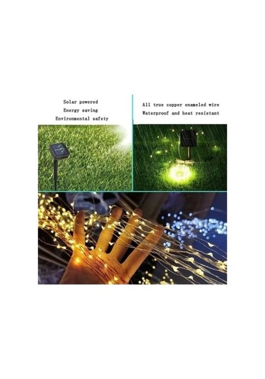 Güneş Enerjili 200 Led Dış Mekan Aydınlatma Şeridi Diğer