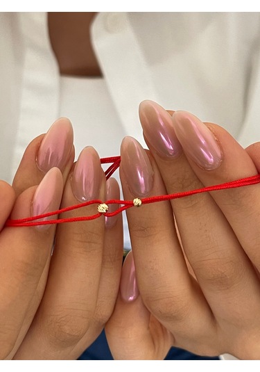 14 Ayar Altın Dorkikalı El İşi Zarif Altın Bileklik Şans Bilekliği Altın