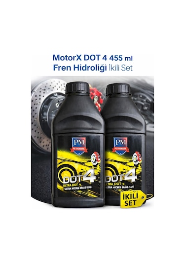 Fren Hidrolik Yağı Dot 4 455 Ml İkili Set Üstün Isı Dayanımlı