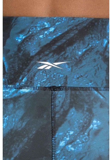 Reebok Lux Bold Aop Tıght Mavi Kadın Tayt Mavi