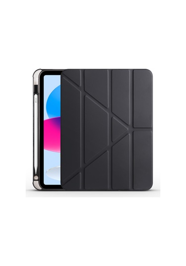 İpad 10.9 2022 uyumlu 10.nesil Kılıf Tri Folding Kalem Bölmeli Standlı Kılıf