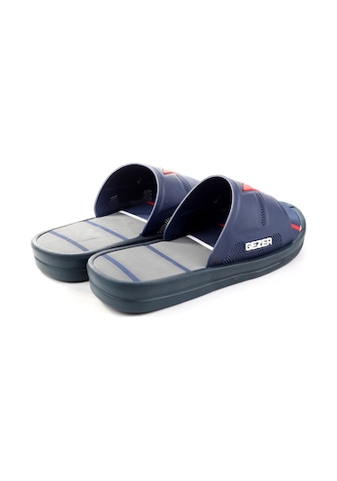 Gezer 14183 Erkek Deniz Plaj Havuz Banyo Günlük Terlik Siyah - Gri