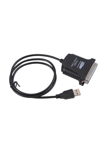 Leasetake Yeni Paralel Port Db36 Lpt Yazıcı Usb Express Kart Dönüştürücü Adaptör Siyah