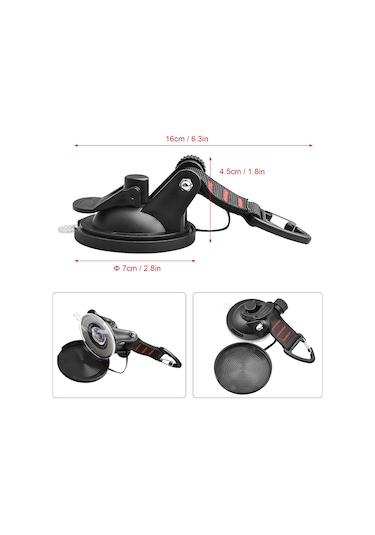 Yifomall Kamp, Araba Ve Ev İçin 4'lü Kırmızı Süpürge Bağcıklı Sabitleyici Kanca - Yumuşak Yüzeylere Tutunur, Çeşitli Eşyaları Asmak İçin