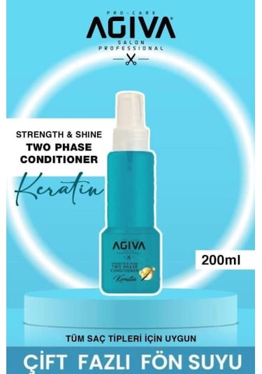 Agiva İki Fazlı Fön Suyu 200 Ml Keratin