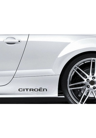 Citroen Yapıştırma Marşpiyel Yazısı Sticker 2 Adet