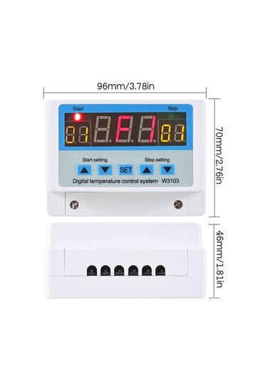 Novahub 30a/ac110-220v Led Dijital Termostat, Akıllı Sıcaklık Kontrol Sistemi, Sensörlü