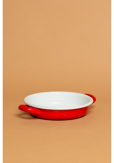 La Vita Rossa Vintage Emaye Kırmızı Sahan Ebutay Kırmızı