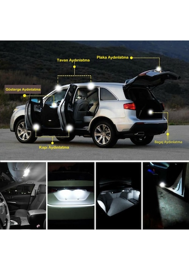 Sofit Led Canbus 39 Mm Tavan Lambası Plaka Lambası 2 Adet