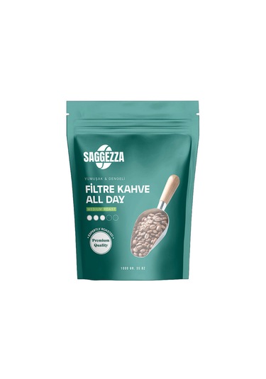 Saggezza Allday Öğütülmüş Filtre Kahve 1 Kg Filtre