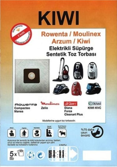 Kıwı Süpürge Torbası 20 Adet