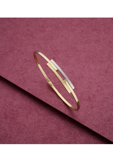 2 Sıra Kaburga Altın Kelepçe Bilezik