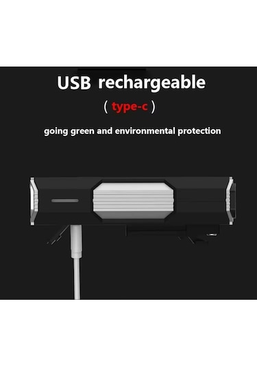 Schulzz 700 Lümen 3xt6 Led Usb İle Şarj Edilebilir Bisiklet Farı