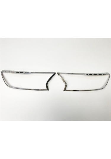 Ford Ranger 2015 Sonrası Far Çerçevesi Kaplama Nikelaj 2 Parça