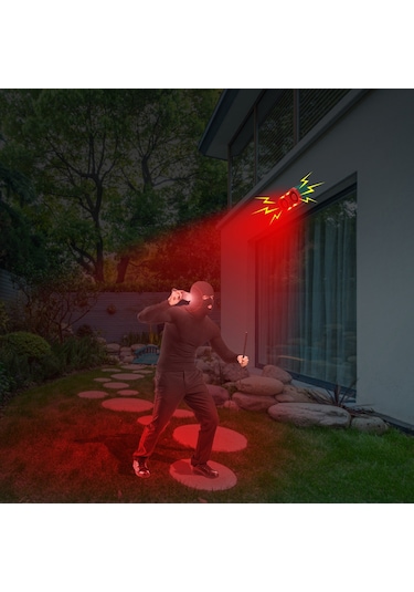 Reedark Güneş Enerjili Hayvan/kuş Çevirici Alarm: 5-8m Enstrüman Mesafesi, Ir Kumanda, 4 Mod Işıklı Sesli Uyarı, N911t