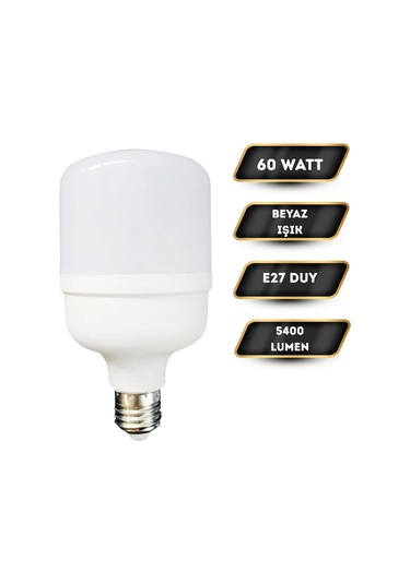 K2 Kes134 Torch Led Ampul Beyaz Işık 60w