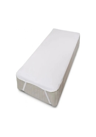 Evony Sıvı Geçirmez Alez 100x200 Cm Tek Kişilik Yatak Koruyucu Pamuklu Köşe Lastikli Beyaz