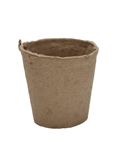 100 Adet Yuvarlak Parçalanabilir Hamur Turba Saksısı 8 X 8 Cm Bitki Fidanlığı Kupası