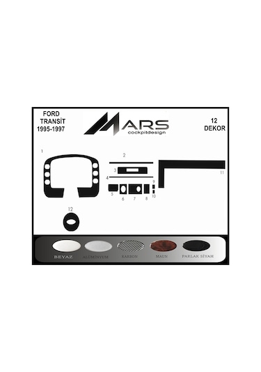 Ford Transit Maun Kaplama 1995-1997 12 Parça
