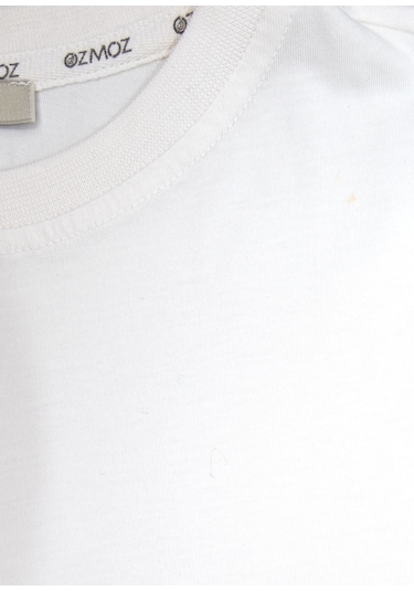 %100 Organik Pamuk Unisex Çocuk Tshirt Beyaz