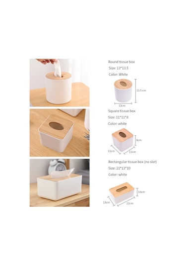 Stil D-1-ahşap Peçete Kutusu Çevre Dostu Ev Peçete Kağit Kutu Kağit Kutu Saklama Kutusu Peçete Araba Kapaklı Dokular Ofis Ev Dekorasyon