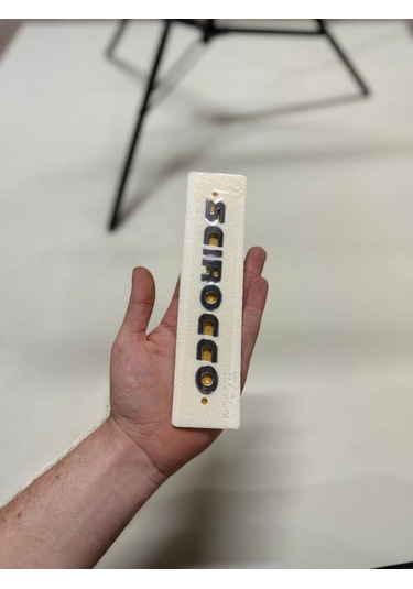 Volkswagen Scirocco Krom Bagaj Yazısı Logosu Arması 3m 3d Abs