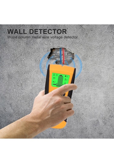 Monyee Duvar Test Cihazı: Metal, Ahşap Ve Tel Tespit Edici - Sarı Renkli Ev Dekorasyon Yardımcısı Sarı