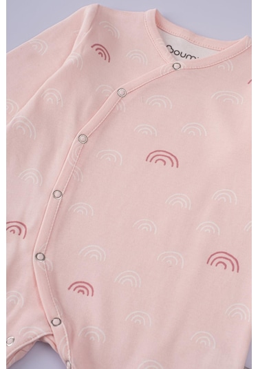 Boumini Bebek Patikli Tulum Pembe Gökkuşağı Pembe