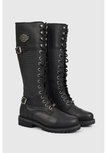 Harley Davidson Siyah Kadın Günlük Çizme 025Z100533-Tıny-Black-De 37 Siyah