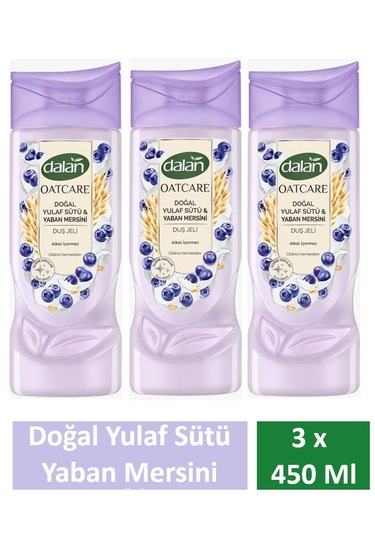 Dalan Duş Jeli Oatcare Yulaf Sütü Ve Yaban Mersini 450 Ml X 3 Adet