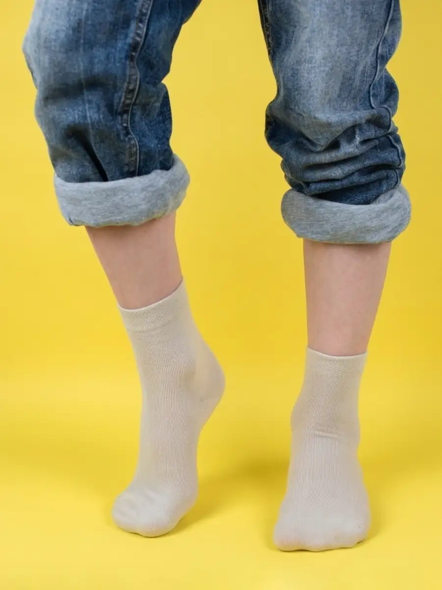 Madena Shop Pamuklu Ergen Çorap Seti 53267306 Bej