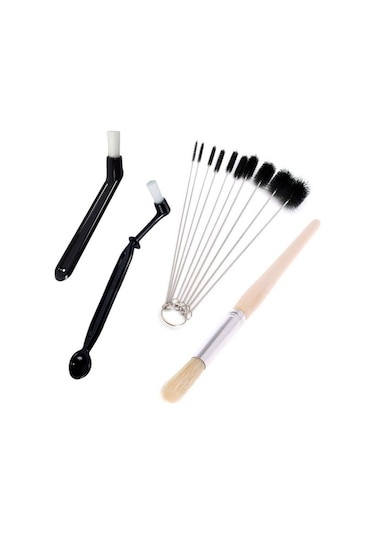 Metabagua Sant Kuee Kahve Me Fırçası, 4 Parça Kahve Çay Çekirdeği Öğütücü Espresso Makinesi Grup Başkanları Için Yici Araç Seti 6whq99 Siyah