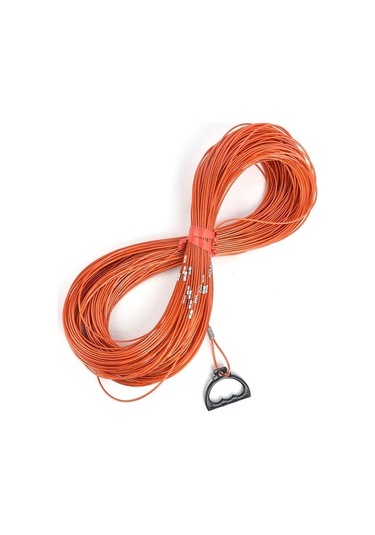 Pazly 100 M Kauçuk Kaplı Çelik Tel Ölçekli Derin Kuyu Halatı Çekme Halkası Ölçme İzleme Diğer