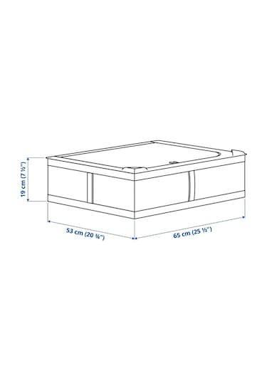 Skubb Hurç, Koyu Gri, 65x53x19 Cm Yatak Altı Yastık Çarşaf Nevresim Giysi Saklama Kutusu Hurç Kutu