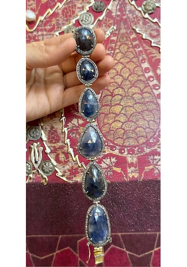 Slice Safir Elmas Bileklik