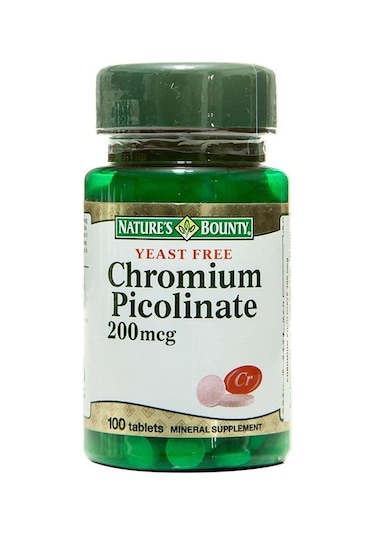 Natures Bounty Chromium Picolinate 200 Mcg 100 Tablet