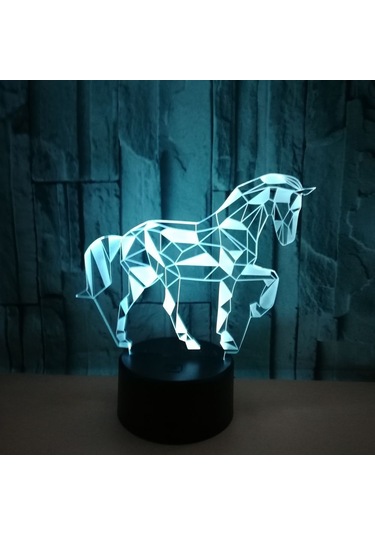 3d Optik İllüzyon Lambası Led Gece Lambası, Optik İllüzyonlar Gece