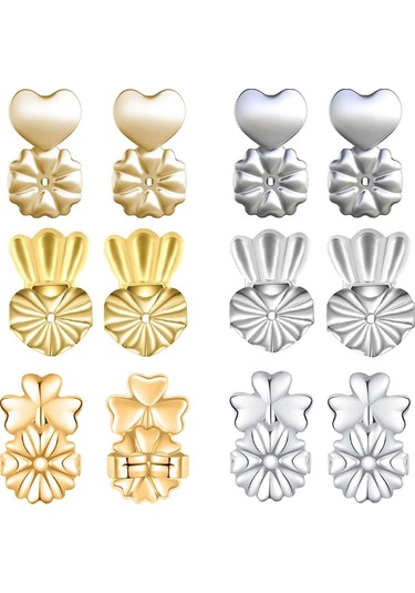 6 Çift Küpe Kaldırıcı Küpe Güvenli Arka Kısımlar Ayarlanabilir