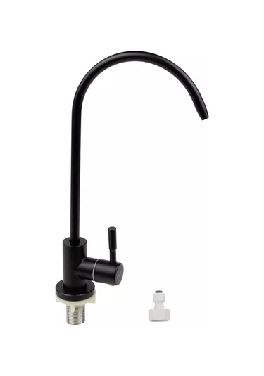 Oute İçeme Suyu Filtresi İçin Paslanmaz Çelik İnce Akışlı Musluk 230617056 Siyah