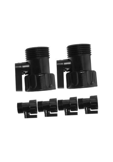 Adet 3/4" Bahçe Hortumu Kapatma Vanası Su Akış Kontrol Aksesuarları Bahçe Hortumu Bağlantı Parçaları Pratik Bağlantı Parçası Siyah Renk Diğer