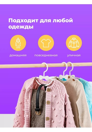 Birdhouse Çocuklar İçin Plastik Giysi Askıları, 20'li Set. 169890237 Beyaz