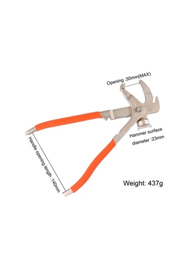 Ebitda Lastik Dengesi Ağırlık Kaldırma Pencesi, Çekici Çok Fonksiyonlu Kırmızı, Dayanıklı Dengeli Çekiç