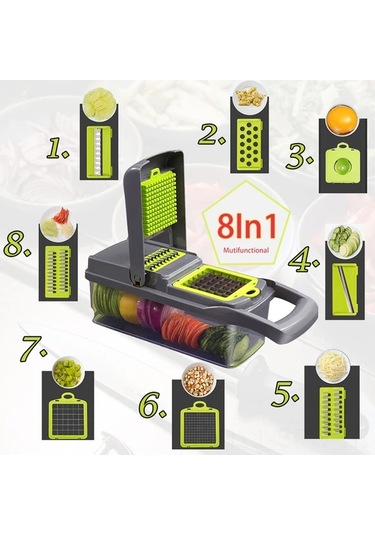 Maiyame Paslanmaz Çelik Meyve Sebze Dilimleyici - Çevre Dostu, Soyucu, Sarımsak Pres Ve Taşlama İşleviyle Mutfak Aleti Wy088 Cıq Sertifikalı Diğer