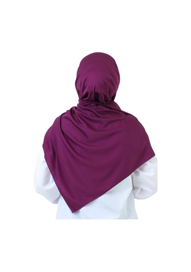 Şal Zarif Başörtüsü Eşarp Tesettür Giyim Uzun Abiyelik Mor