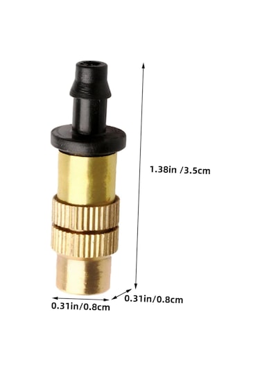 Bahçe Sulama Nozulu Seti 16 Adet Bakır Düşük Basınçlı Sisleme Standart