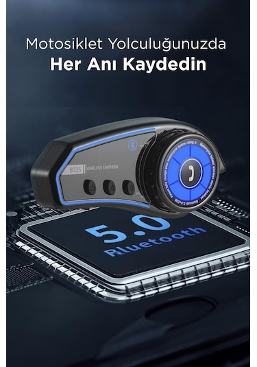 Torima BT35 Rgb Renkli Işıklı Ve Yüksek Sesli Bluetooth Kask Intercom