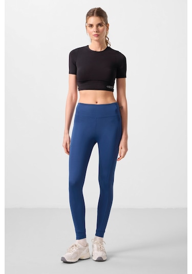 Tommylife Parlament Esnek Standart Fit Performans Kadın Tayt - 94667 Lacivert
