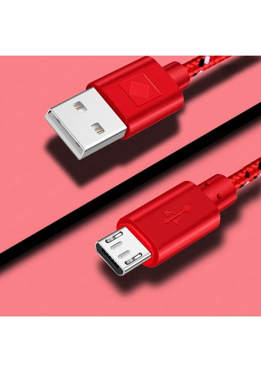 Maerknon60w Hızlı Şarj Mikro Usb Kablo Xiaomi Redmi Samsung Uyumlu S6 S7 İçinaçık1m