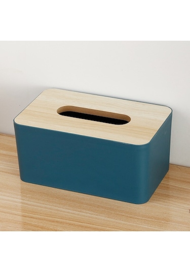 Stil C-1-peçete Kutuları Tutucu Kağit Kutu Araba Doku Kutuları Kapaklı Kağıt Ambalaj Depolama Dekoratif Kutu Ahşap Bambu Konteyner