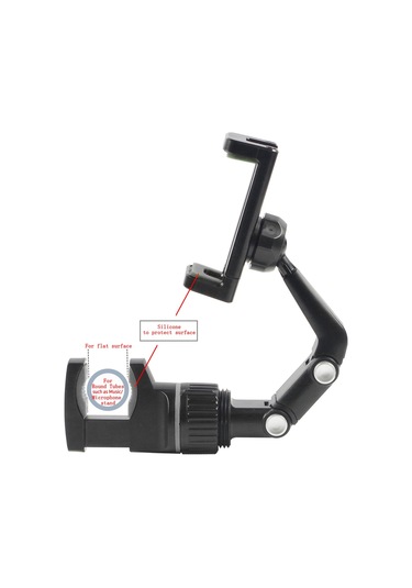 Hallow-gitar Kafası İçin Telefon Tutacağı Mikrofon Standı I8612b-gy